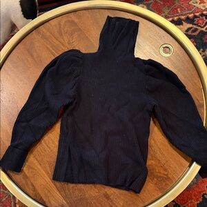 Knitted & Knotted Navy Ribbed Sweater